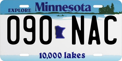 MN license plate 090NAC