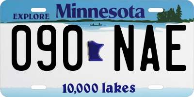 MN license plate 090NAE