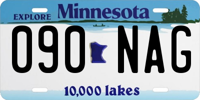 MN license plate 090NAG