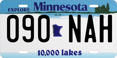 MN license plate 090NAH
