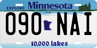 MN license plate 090NAI
