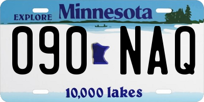 MN license plate 090NAQ
