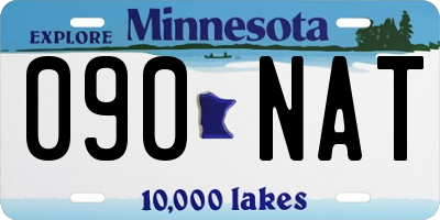 MN license plate 090NAT