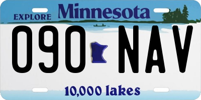 MN license plate 090NAV
