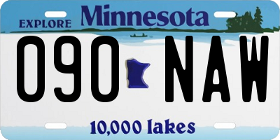MN license plate 090NAW