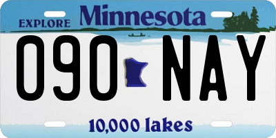 MN license plate 090NAY