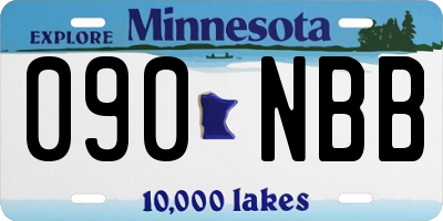 MN license plate 090NBB