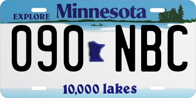 MN license plate 090NBC
