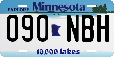MN license plate 090NBH