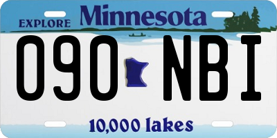MN license plate 090NBI
