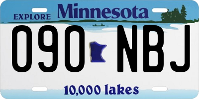 MN license plate 090NBJ