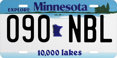 MN license plate 090NBL