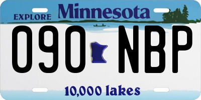 MN license plate 090NBP