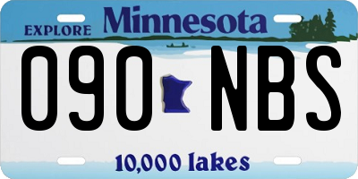 MN license plate 090NBS