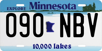 MN license plate 090NBV