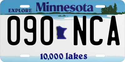 MN license plate 090NCA