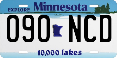 MN license plate 090NCD