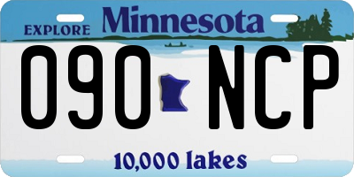 MN license plate 090NCP