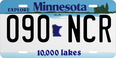 MN license plate 090NCR
