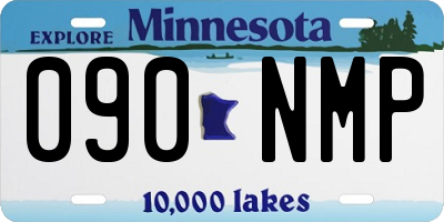 MN license plate 090NMP