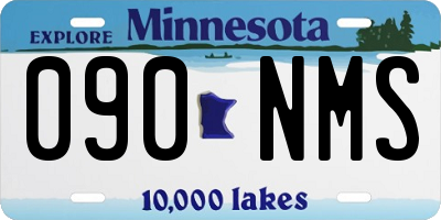 MN license plate 090NMS