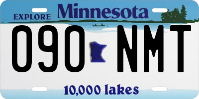 MN license plate 090NMT
