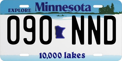 MN license plate 090NND