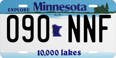 MN license plate 090NNF