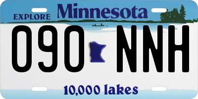 MN license plate 090NNH