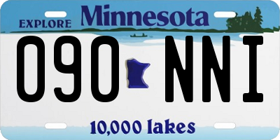 MN license plate 090NNI