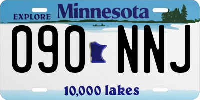 MN license plate 090NNJ