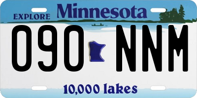 MN license plate 090NNM