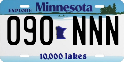 MN license plate 090NNN