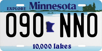 MN license plate 090NNO