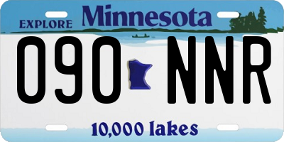 MN license plate 090NNR