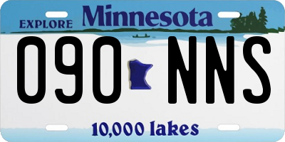 MN license plate 090NNS