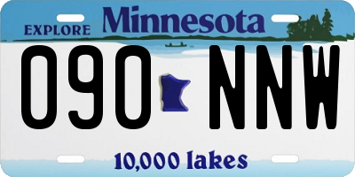 MN license plate 090NNW