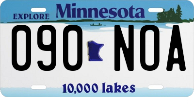 MN license plate 090NOA