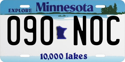 MN license plate 090NOC