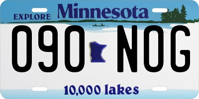MN license plate 090NOG
