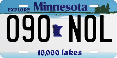 MN license plate 090NOL