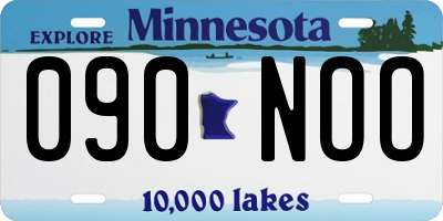 MN license plate 090NOO