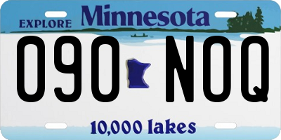 MN license plate 090NOQ