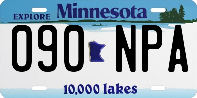MN license plate 090NPA