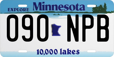 MN license plate 090NPB