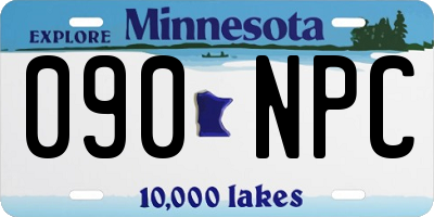 MN license plate 090NPC