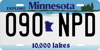 MN license plate 090NPD