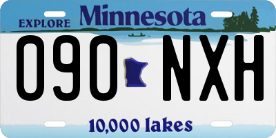 MN license plate 090NXH