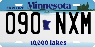 MN license plate 090NXM