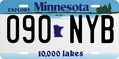 MN license plate 090NYB